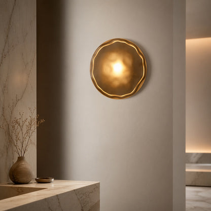Nordic Round Glass Wall Sconce | Integrated 5W LED Light