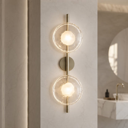 Nordic Round Glass Wall Sconce | Integrated 5W LED Light