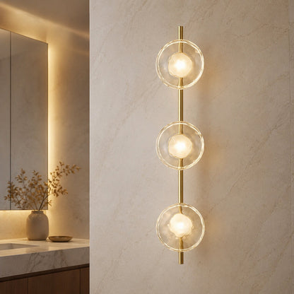 Nordic Round Glass Wall Sconce | Integrated 5W LED Light