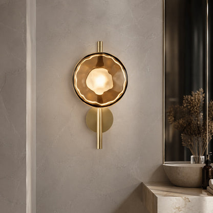Nordic Round Glass Wall Sconce | Integrated 5W LED Light