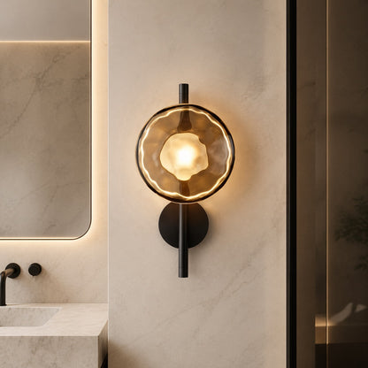 Nordic Round Glass Wall Sconce | Integrated 5W LED Light