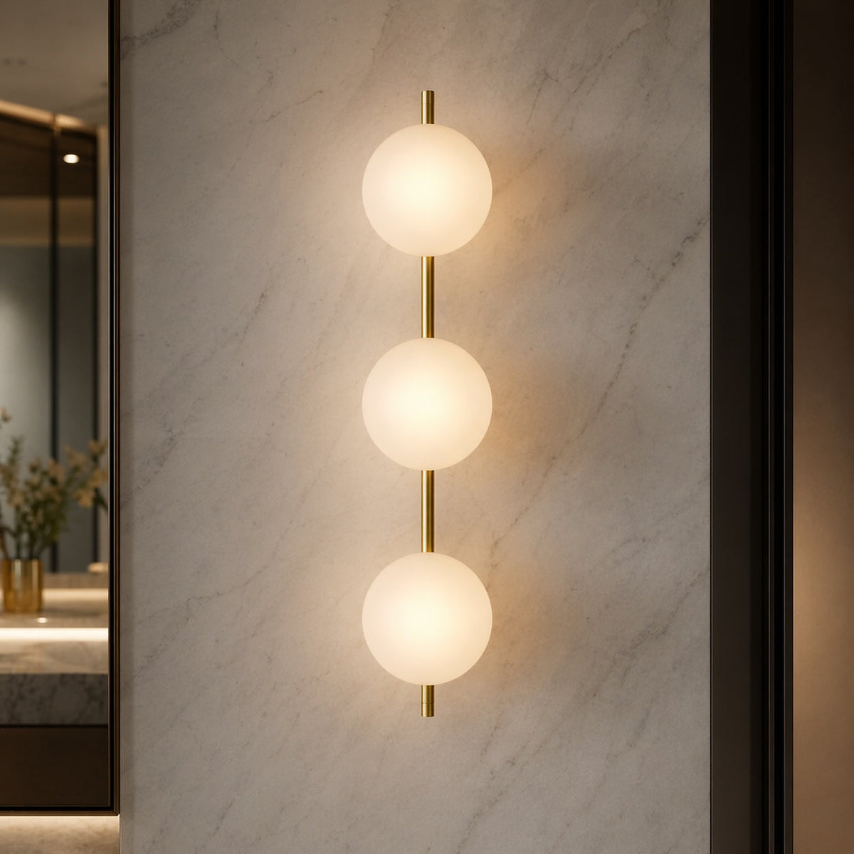 Nordic Round Glass Wall Sconce | Integrated 5W LED Light