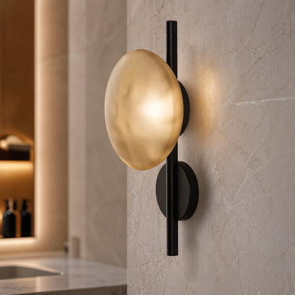 Nordic Round Glass Wall Sconce | Integrated 5W LED Light