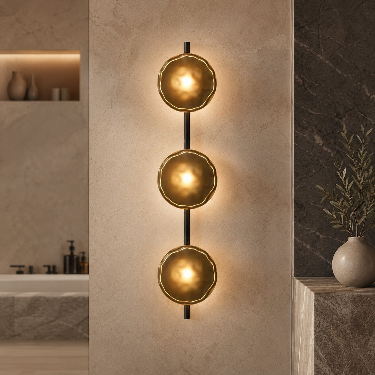 Nordic Round Glass Wall Sconce | Integrated 5W LED Light