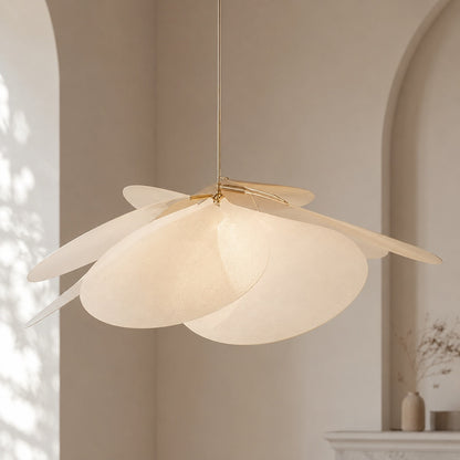 Flower Pendant Lamp | Fabric Shade Adjustable E27 Ceiling Light