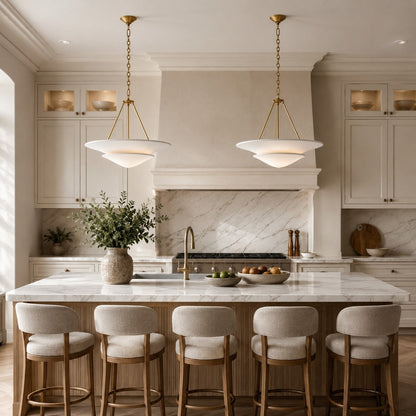 Vintage French Chandelier | Copper Plaster LED 12W Fixture
