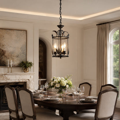 Modern Black Pendant Light | Adjustable Metal LED Kitchen Lamp
