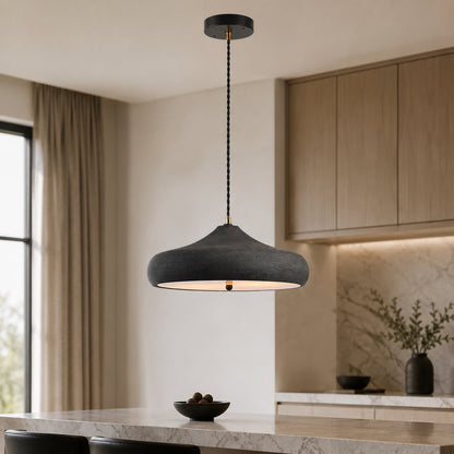 Sculptural Disc Pendant Light | Adjustable LED Suspension