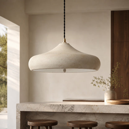 Sculptural Disc Pendant Light | Adjustable LED Suspension