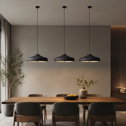 Sculptural Disc Pendant Light | Adjustable LED Suspension