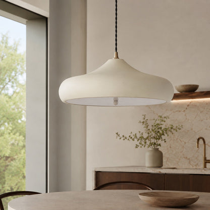 Sculptural Disc Pendant Light | Adjustable LED Suspension