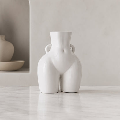 Minimalist Ceramic Flower Vase – Eco-Friendly Matte Decorative Vase