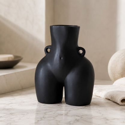 Minimalist Ceramic Flower Vase – Eco-Friendly Matte Decorative Vase