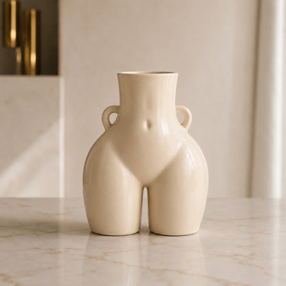 Minimalist Ceramic Flower Vase – Eco-Friendly Matte Decorative Vase