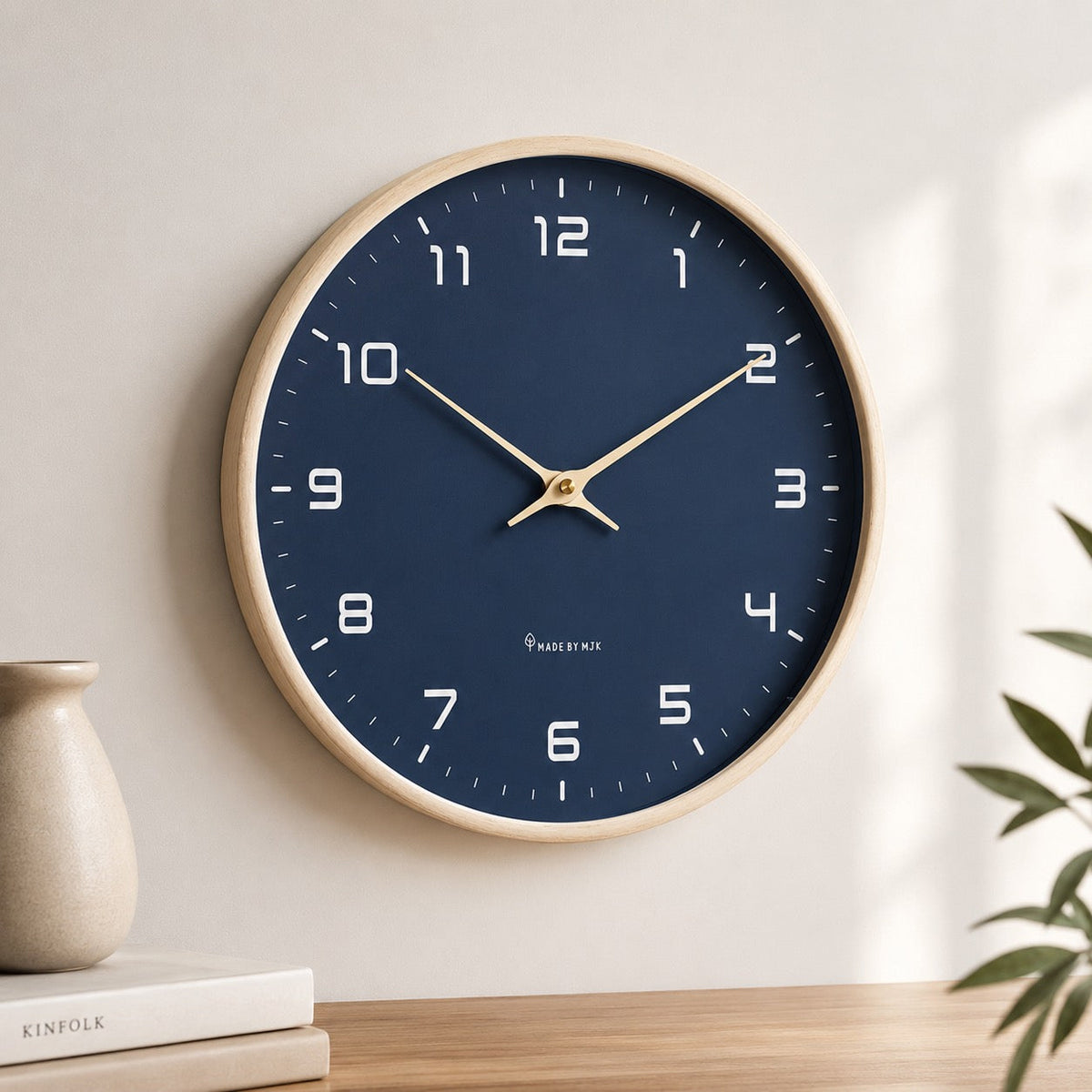 Modern Wall Clock | Silent Quartz Easy-Mount Wall Decor