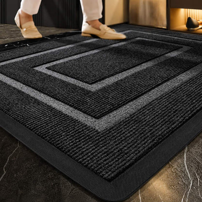 Classic Front Door Mat – Non-Slip Rubber Backed Entry Mat