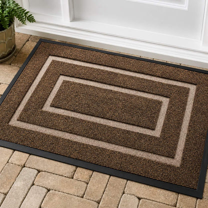 Classic Front Door Mat – Non-Slip Rubber Backed Entry Mat