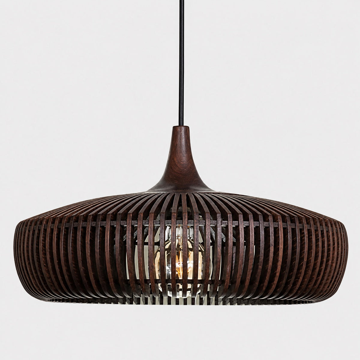 Scandinavian Wood Pendant Lamp | Minimalist LED Ceiling Light
