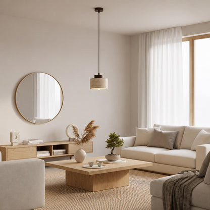 Travertine Stone Pendant Lamp | Nordic Minimalist Light