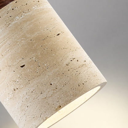Travertine Stone Pendant Lamp | Nordic Minimalist Light