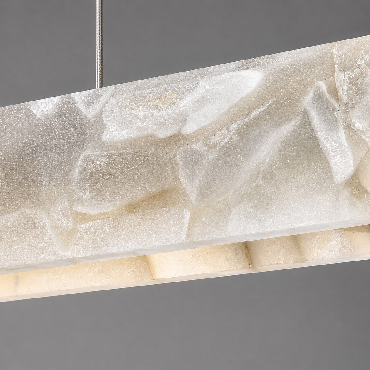 Marble & Steel Pendant Light | Adjustable LED Dining Fixture