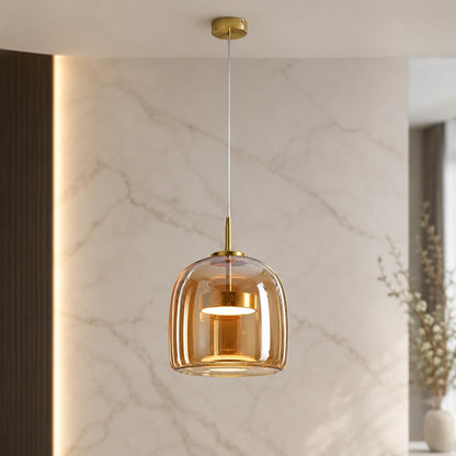 Hand-Blown Glass Pendant Light | Modern Multi-Shade Fixture