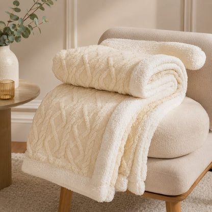Warm Coral Fleece Blanket – Soft Plush Cozy Winter Bed Blanket