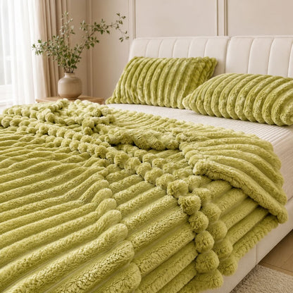 Modern Striped Throw Blanket – Soft Lightweight Versatile Bed Throw