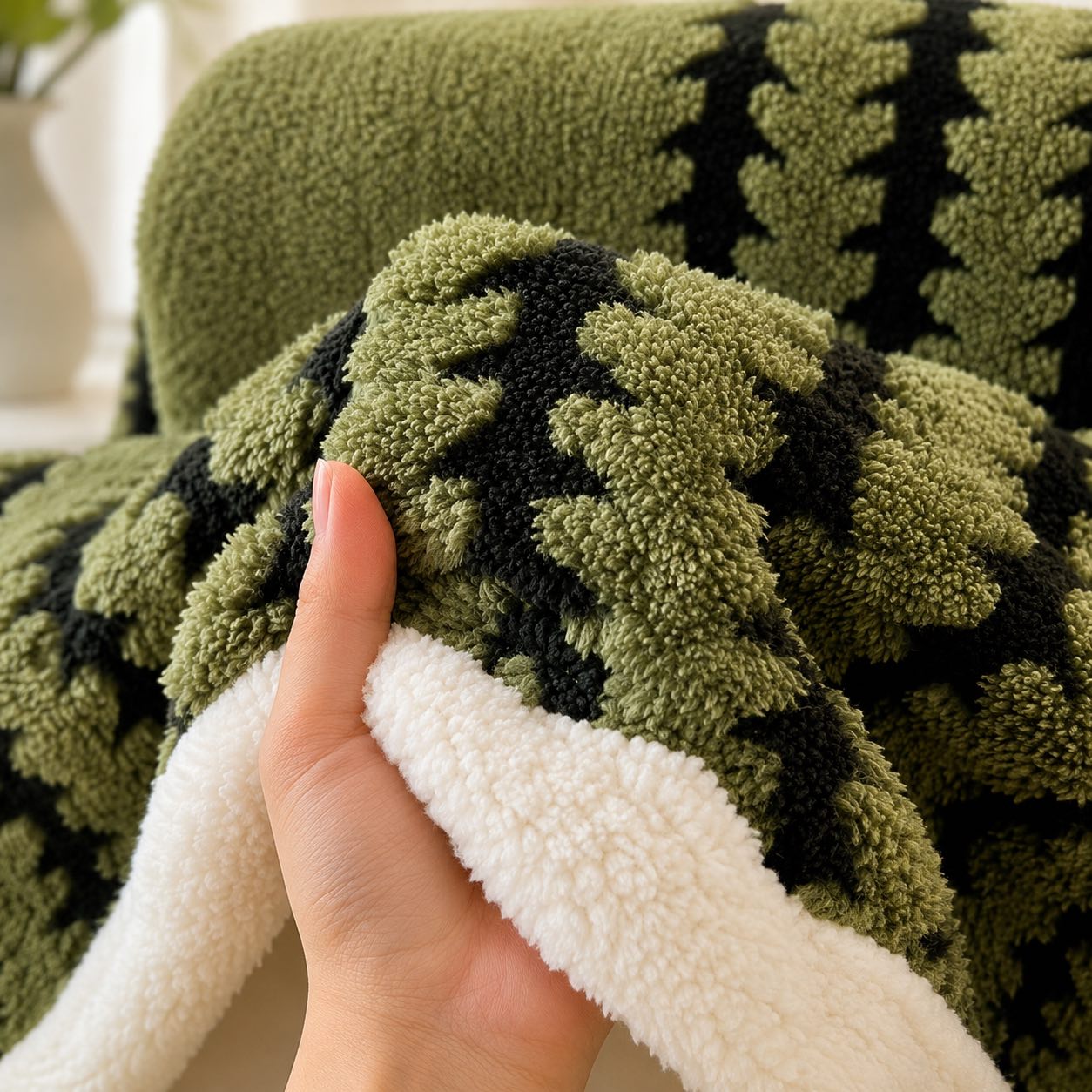 Cozy Flannel Throw Blanket – Lightweight Soft Velvet Portable Throw