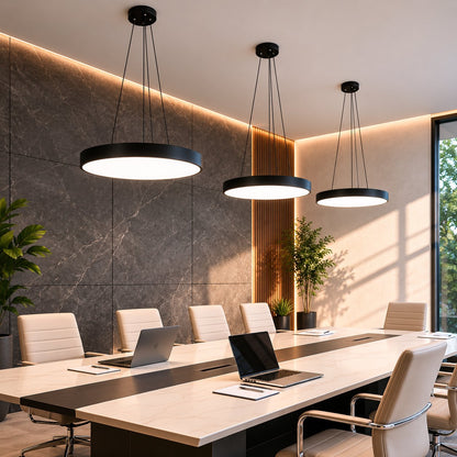 Round Acrylic Pendant Light | Dimmable LED Adjustable Fixture