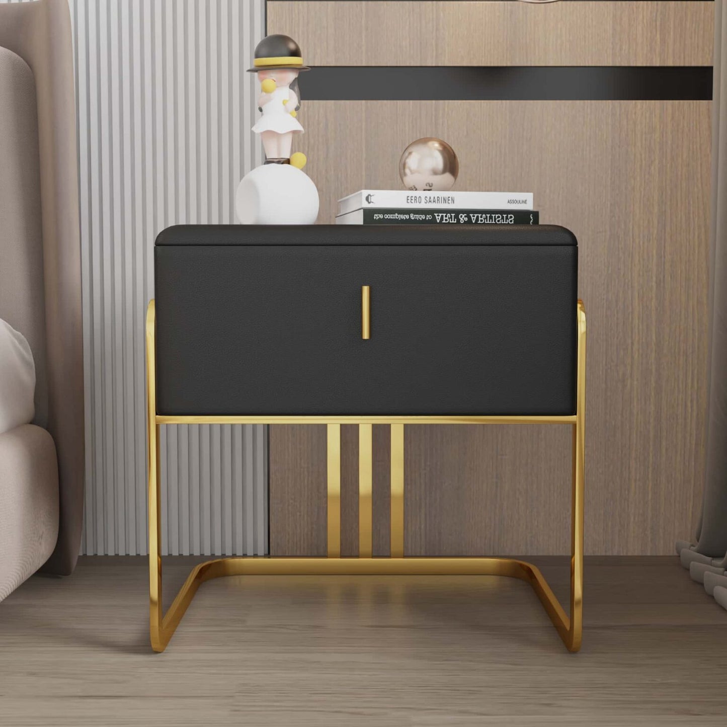 Rana Leather Nightstand