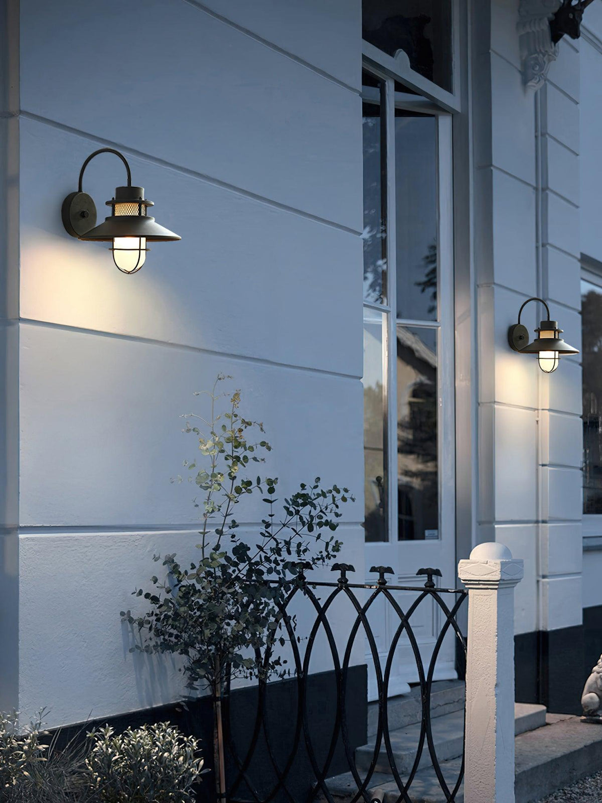 Felix Outdoor Wall Lamp – Industrial Cage Wall Light, Weatherproof Metal