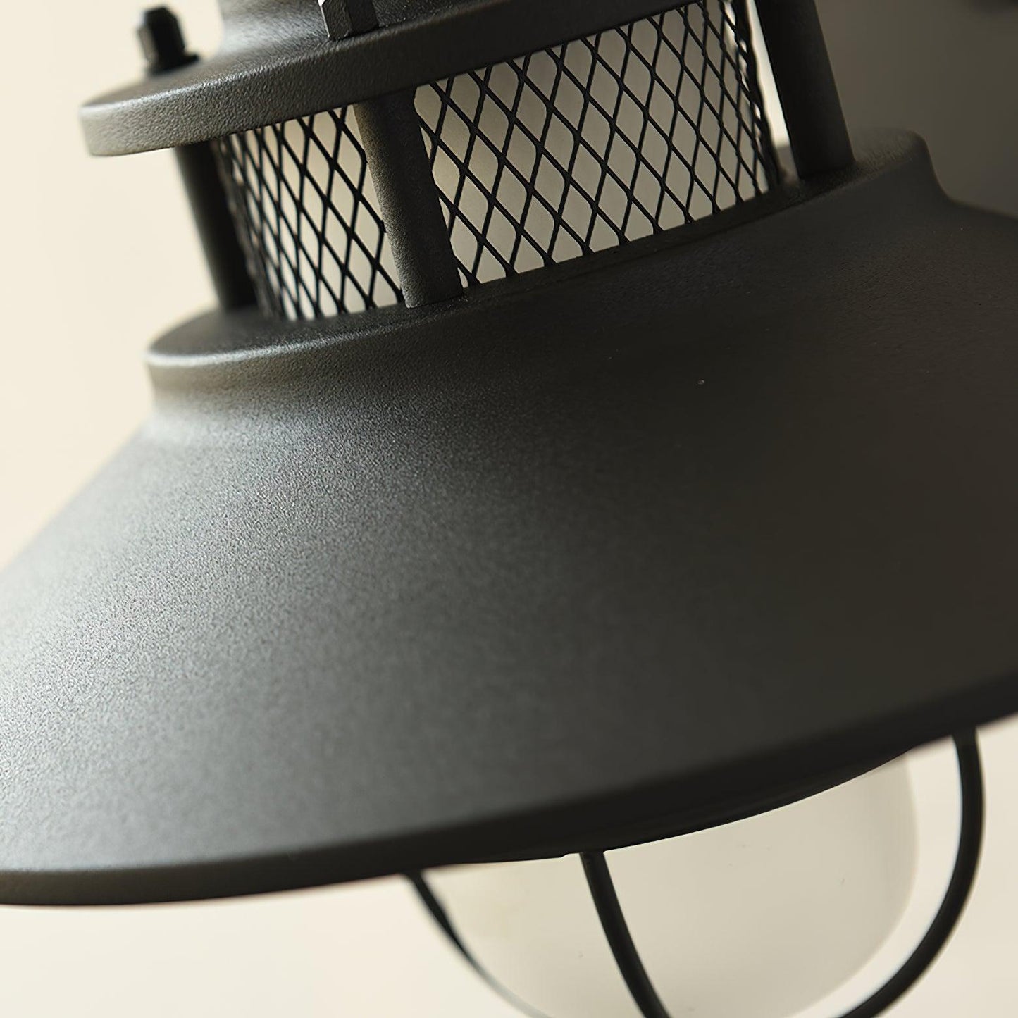 Felix Outdoor Wall Lamp – Industrial Cage Wall Light, Weatherproof Metal