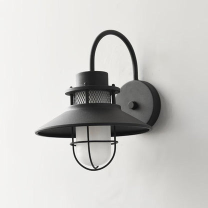 Felix Outdoor Wall Lamp – Industrial Cage Wall Light, Weatherproof Metal