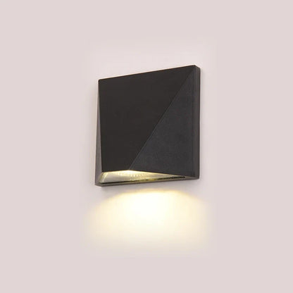 Modern Black LED Wall Light – 5W Waterproof Aluminum Outdoor Wall Lamp