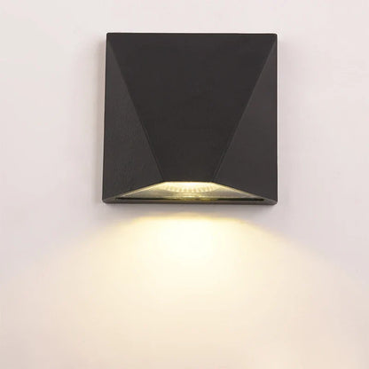 Modern Black LED Wall Light – 5W Waterproof Aluminum Outdoor Wall Lamp