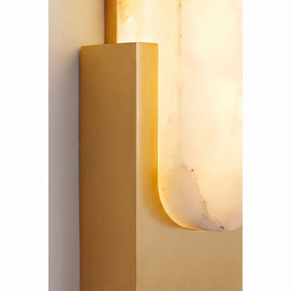 Alabaster Flush Wall Light | Minimalist Integrated LED Sconce