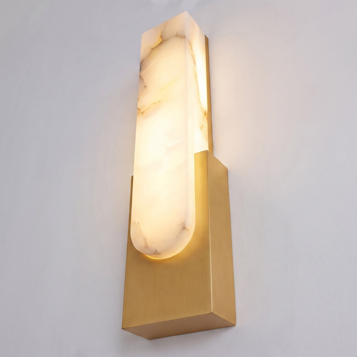 Alabaster Flush Wall Light | Minimalist Integrated LED Sconce