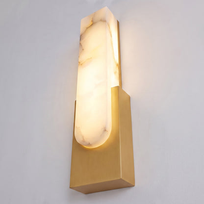Alabaster Flush Wall Light | Minimalist Integrated LED Sconce