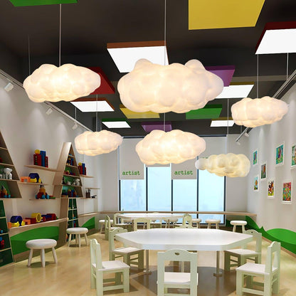 Cloud Pendant Light | Fabric Shade Soft Diffused Ceiling Lamp