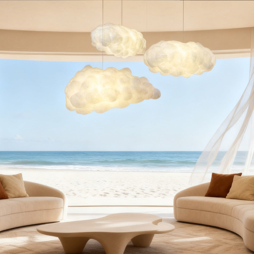 Cloud Pendant Light | Fabric Shade Soft Diffused Ceiling Lamp