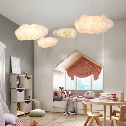 Cloud Pendant Light | Fabric Shade Soft Diffused Ceiling Lamp