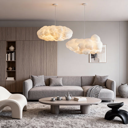 Cloud Pendant Light | Fabric Shade Soft Diffused Ceiling Lamp