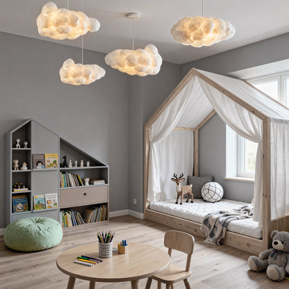 Cloud Pendant Light | Fabric Shade Soft Diffused Ceiling Lamp