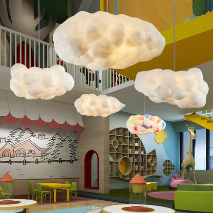 Cloud Pendant Light | Fabric Shade Soft Diffused Ceiling Lamp