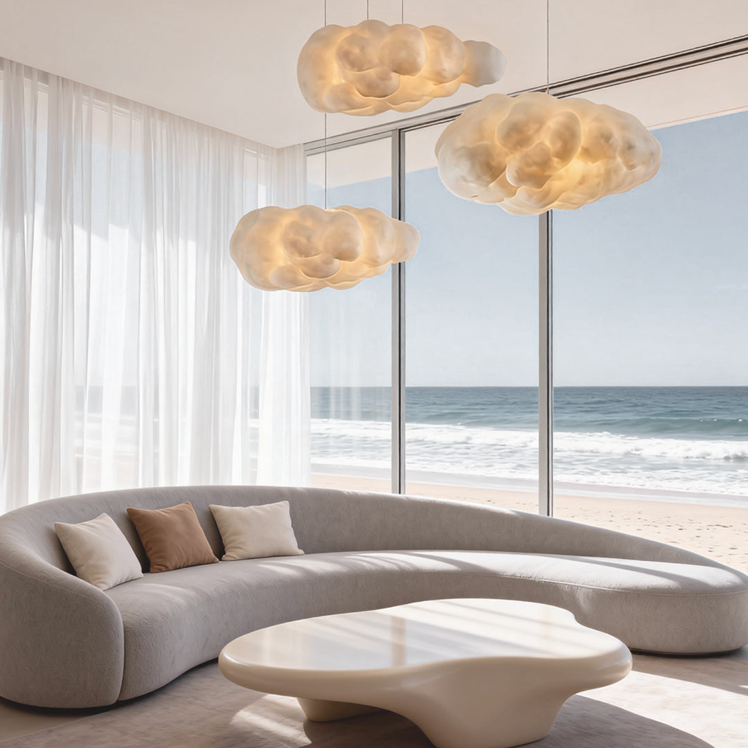 Cloud Pendant Light | Fabric Shade Soft Diffused Ceiling Lamp
