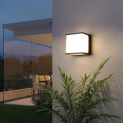 AeroCube Outdoor Wall Light – Modern Square LED Wall Lamp, IP65 Waterproof