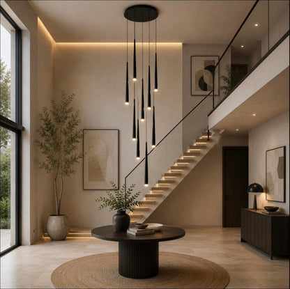 Nordic Flush Mount Ceiling Light | Dimmable LED 6-68 Heads
