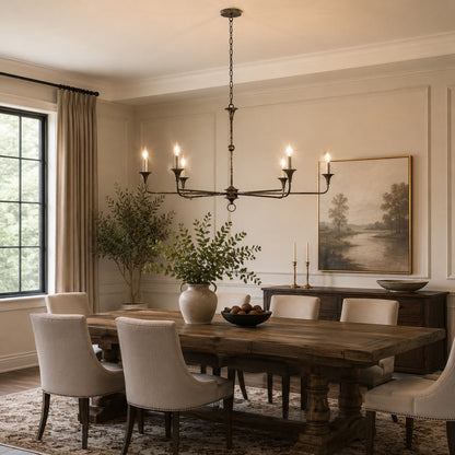Brass 5-Head Chandelier | Adjustable E14 Flush Mount Light