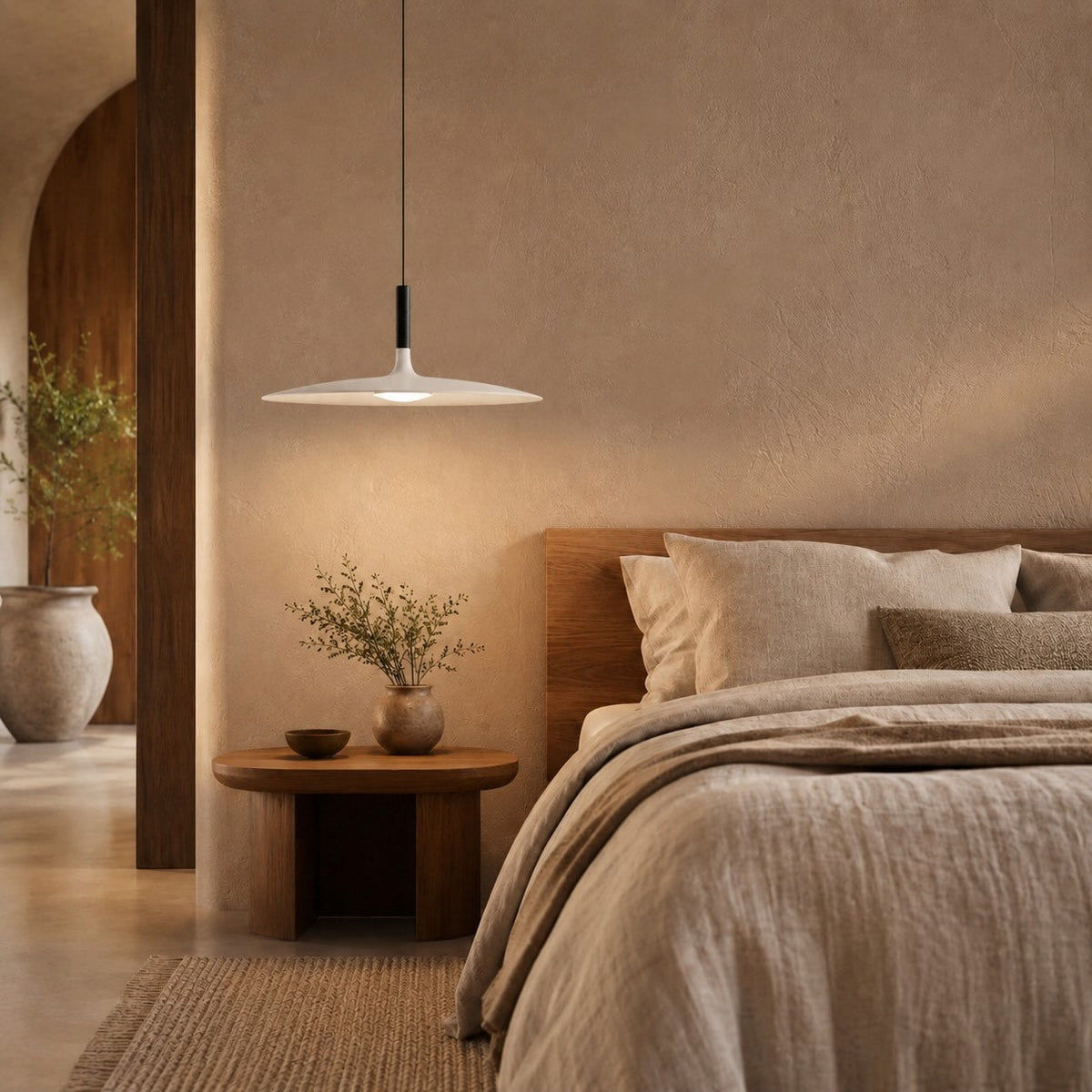 Concrete Pendant Light | Dimmable LED Kitchen Island Fixture